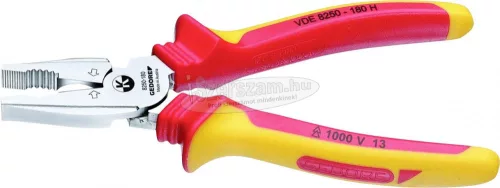 GEDORE szigetelt Erő kombinált fogó 180mm VDE 1000V SB VDE 8250-180 H 1699849