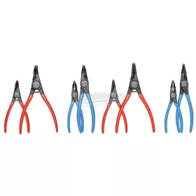   GEDORE Seeger gyűrű fogó készlet Külső/belső/Egyenes, Hajlított 8 részes S 8028 2148692