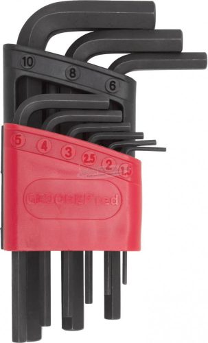 GEDORE RED imbuszkulcs készlet 1,5-10mm foszfátozott DIN ISO 2936 R36605009 3301331