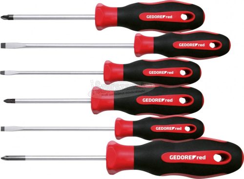 GEDORE RED Csavarhúzó készlet 6 részes PZ+SL R38002106 3301271
