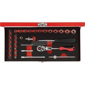   GEDORE RED Dugókulcs készlet 1/4" 33 részes 4-13mm R49044033 3300004