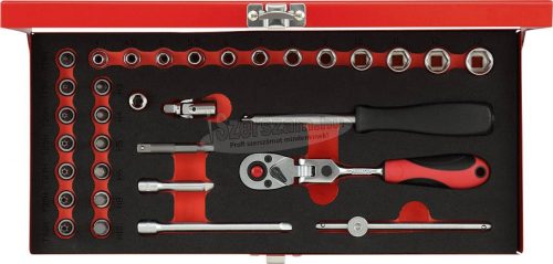 GEDORE RED Dugókulcs készlet 1/4" 33 részes 4-13mm R49044033 3300004