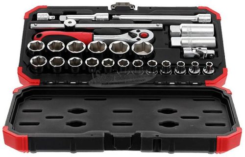 GEDORE RED Dugókulcs készlet 3/8" 26 részes 6-24mm R59003026 3300053