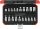 GEDORE RED TORX Dugókulcs+rátűzőkulcs készlet 1/2" 20 részes külső/belső R68003020 3300045