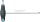HAZET T-markolatú imbuszkulcs 6x200mm 829KK-6