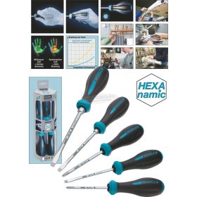  HAZET  Csavarhúzó készlet lapos, Phillips SL+PH 5 részes HEXAnamic 802/5