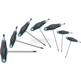 HAZET T-nyelű torx kulcskészlet 7 részes T9-T40  829KKT/7