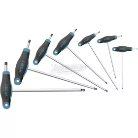   HAZET T-markolatú gömbvégű imbuszkulcs készlet 7 részes 2-8mm 829KK/7