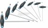 HAZET T-markolatú gömbvégű imbuszkulcs készlet 7 részes 2-8mm 829KK/7