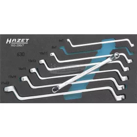   HAZET Csillagkulcs készlet 7 részes 6-22mm DIN 838, DIN ISO 10104 163-296/7