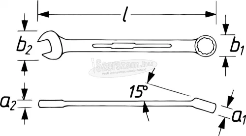 HAZET csillag-villáskulcs 41mm extra hosszú 600LG-41