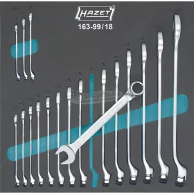   HAZET csillag-villáskulcs készlet 18 részes 6-27mm 163-99/18