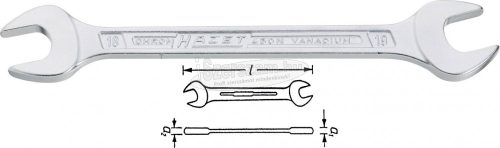 HAZET  Villáskulcs 1 1/16"x19/32" DIN 895 450NA-19/32X11/16V