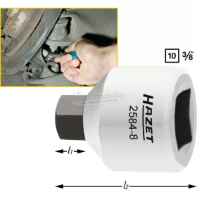 HAZET 6szög Féknyereg rátüzőkulcs 8mm 3/8" 2584-8