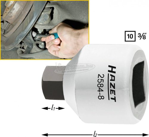 HAZET 6szög Féknyereg rátüzőkulcs 8mm 3/8" 2584-8