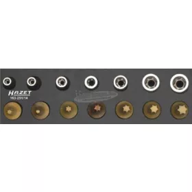   HAZET TORX, Külső TORX Rátűző+dugókulcs készlet 14 részes 1/4" E4-E11+T10-T40 163-251/14