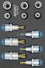 HAZETTORX, Külső TORX Rátűzőkulcs készlet E10-E20+T30-T60 12 részes 1/2" 163-245/12