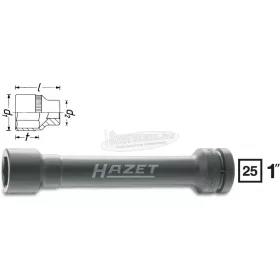   HAZET 6szög Gépi dugókulcs 32mm 1" hosszú 270mm 1104S-32