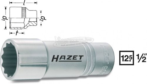 HAZET 12szög kézi dugókulcs 24mm 1/2" 900TZ-24