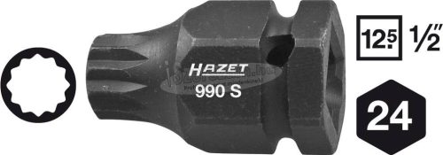 HAZET 990S-14 Sokszög (XZN) Gépi dugókulcs 14mm 1/2" 990S-14
