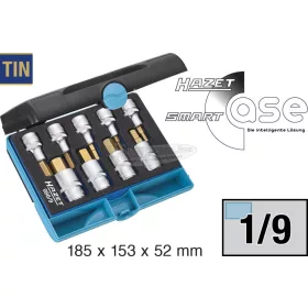   HAZET   imbusz rátűzőkulcs készlet TiN 1/2'' 5-19mm 9 részes 986/9