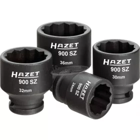   HAZET 12szög Gépi dugókulcs készlet 24-36mm 4 részes 1/2" 900SZ/4