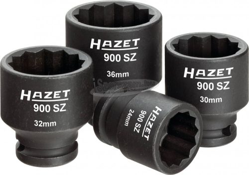 HAZET 900SZ/4 6szög Gépi dugókulcs készlet 4 részes 1/2" 900SZ/4