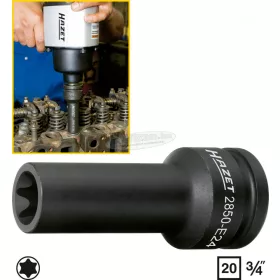 HAZET TORX Gépi dugókulcs T24x110mm 3/4" 2850-E24