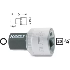   HAZET rátűzőkulcs 6szög 3/4" több méretben metrikus 1010-XX