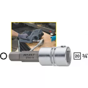   HAZET 6szög Féknyereg rátűzőkulcs 14mm 3/4" 2784-14
