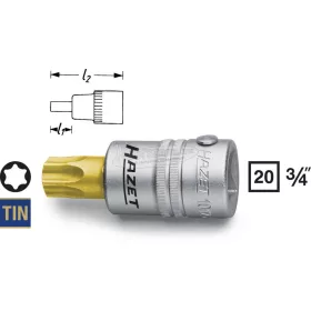 HAZET rátűzőkulcs TORX 3/4" több méretben 1012-TXX