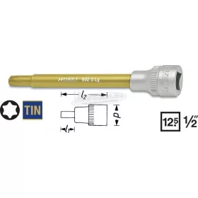   HAZET TORX Rátűzőkulcs TiN EXTRA HOSSZÚ 1/2" 992SLG-T több változatban