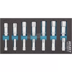   HAZET 12szög Dugókulcs készlet 9-22mm 14 részes 3/8" 163-259/14