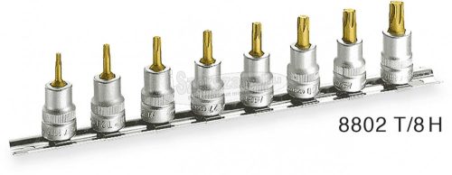 HAZET TORX Rátűzőkulcs készlet T15-T50 8 részes 3/8" 8802T/8H