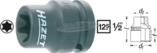 HAZET Külső TORX Gépi dugókulcs E12 1/2" 900S-E12