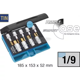   HAZET imbusz rátűzőkulcs készlet TiN 1/2'' 5-17mm 9 részes 986/9N