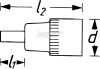 HAZET  szigetelt imbusz rátűzőkulcs 1/2" 8mm 1000V IEC 60900 986LG-8KV