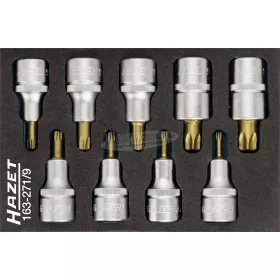   HAZET TORX rátűzőkulcs készlet 9 részes T20-T60 1/2" 163-271/9