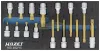 HAZET XZN rátűzőkulcs készlet 15 részes 1/2" M5-M12 163-482/15