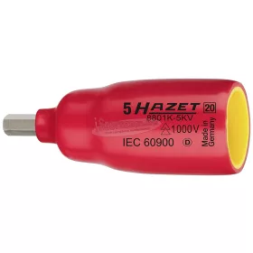   HAZET szigetelt imbusz rátűzőkulcs 3/8" 5mm 1000V IEC 60900 8801K-5KV