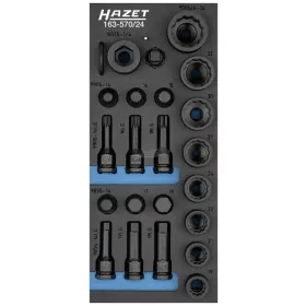   HAZET gépi dugókulcs készlet 1/2" 19-36mm 24 részes 163-570/24