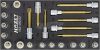 HAZET TORX Rátűzőkulcs készlet T20-T70 22 részes 1/2" 163-492/22