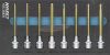 HAZET Rátűzőkulcs készlet Hex+TORX 8 részes 163-468/8