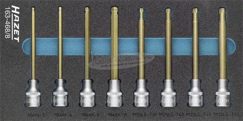 HAZET Rátűzőkulcs készlet Hex+TORX 8 részes 163-468/8