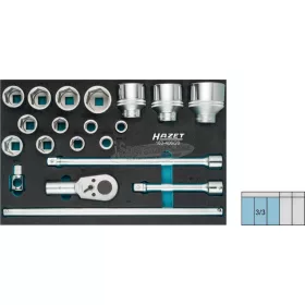   HAZET Dugókulcs készlet Metrikus 19-60mm 3/4" 20 részes 163-406/20