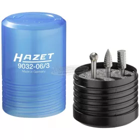   HAZET Turbomaró készlet 3 részes 6mm szár hengeres, kúpos, gömb 9032-06/3