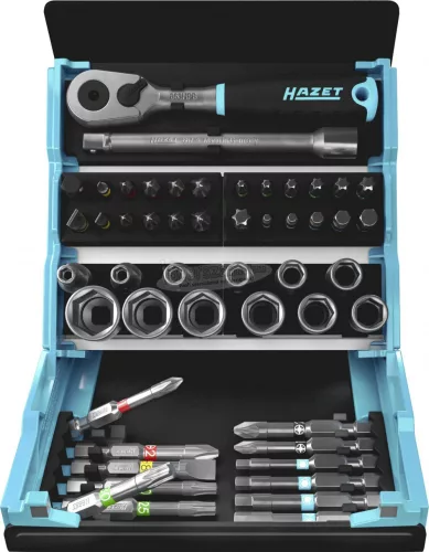 HAZET SmartCase dugókulcs+bit készlet 50 részes 1/4" 2200SC-2