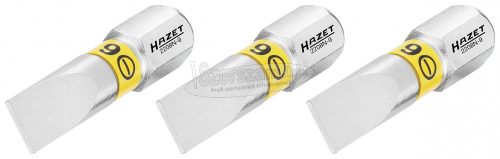 HAZET Egyenes hornyú bitkészlet 3 részes 1x6x25mm C6.3 1/4" 2208N-9/3