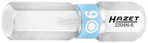 HAZET Hatlap bitkészlet 3 részes 6x25mm C6.3 1/4" 2204N-6/3