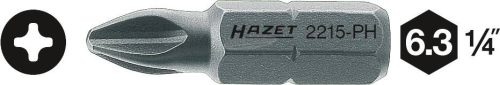 HAZET Phillips bit PH2x25mm Különleges acél C6.3 1/4" 1db 2215-PH2